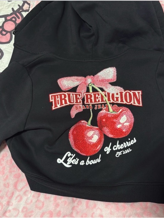 True Religion Tops - True religion cherry hoodie